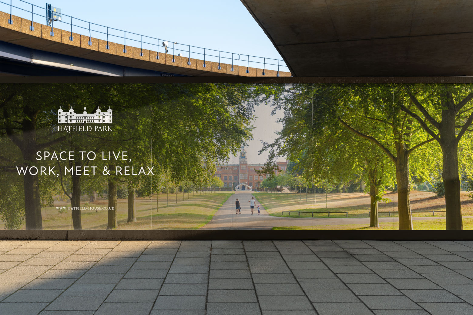 Hatfield Park Hording Design - Howl & Bray