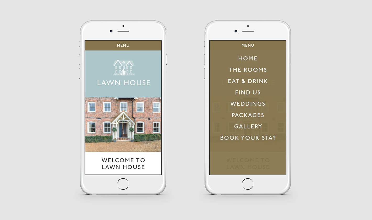 Lawn House Mobile Website Design - Howl & Bray